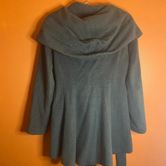 Trina Turk Emma Wool Blend Tie Belt Coat - Picture 4 of 7
